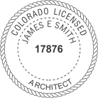 Colorado Licensed Architect Seal